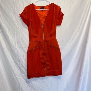 Bebe Red Sheath Mini Dress